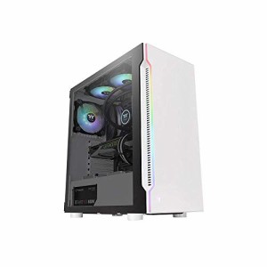 Thermaltake H200 TG RGB Snow Edition ミドルタワー型PCケース 強化ガラス フロントLEDバー搭載 CA-1M3-00M6WN-00 CS7633