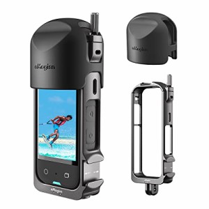 TMOM Insta360 X3対応 カメラケージ+レンズキャップ メタル フレーム　アルミニウム合金保護ケージケース 　アクションカメラリグ、コー