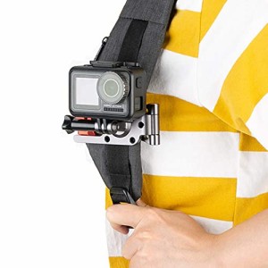 NICEYRIG バックパッククリップマウント バックパック クランプ ユニバーサルクランプ 調整可能 DJI OSMO Action/Pocketに対応GoPro Hero