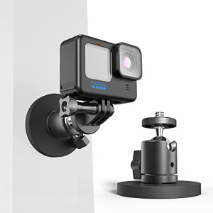 SUREWO GoPro用マグネットアクションカメラマウント、360°回転可能な三脚ボールヘッドマウント GoPro Hero 11 10 9 8 7 6 5 Black、DJI 