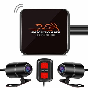 Motocam バイク用ドライブレコーダー 前後防水カメラ IP67 自転車 バイク ドラレコ 1080P 200万画素 WIFI機能 APP対応 携帯連携 煽り運転