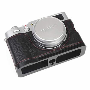 対応 Fujifilm Fuji 富士 PEN X100V カメラケース カメラカバー カメラバッグ カメラホルダー 本革 + メタルベース + 側板を取り外し可能