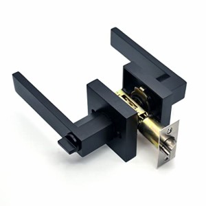 BDGAFA ドアノブ ドアロック鍵付き レバーハンドル錠は、室内 寝室 玄関 浴室に適用 (平方-??)