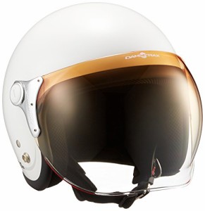 ダムトラックス(DAMMTRAX) バイクヘルメット ジェット BUBBLE-BEE P.WHITE フリーサイズ(57CM~60CM未満)