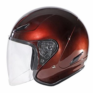 モトベース（MOTO BASE）SG・PSC規格 バイク用 オープンフェイス ジェットヘルメット/MBHL-SJ01 パールブラウン|M（57〜58cm）