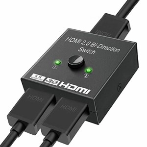 サムコス HDMI切替器 4K/60HZ/1080p hdmiセレクター 双方向 HDMI分配器 1入力2出力 2入力1出力 手動 切り替え 3D視覚効果 電源不要 HDTV/