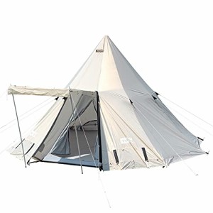 ENDLESS-BASE テント 5-6人用 フルセット ワンポールテント ティピー UVカット 簡単 耐水 大型 アウトドア キャンプ 44400009