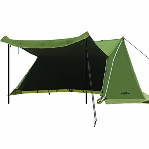 Soomloomミリタリーテント Military tent Multi 煙突穴付き ポップテント１人用 アウトドアキャンピング T/C素材 日除け ポリコットン 日