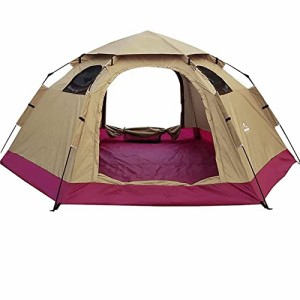 Fkstyle ワンタッチテント ドームテント 5人用 簡単設営 組み立て簡単 アウトドア キャンプ 天窓付き bigサイズ290×240×145cm 収納袋付