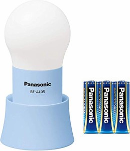 パナソニック LEDランタン 乾電池エボルタ付き 電球色 ブルー BF-AL05N-A