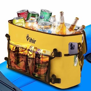 Vihir クーラーボックス 23L 小型アイスボックス 保冷バッグ 持ち運び簡単 防水 折り畳み式 アウトドア キャンプ 釣り BBQ ピクニック