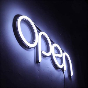 OPEN看板 LED OPEN SIGN オープン クローズ OPEN＆CLOSED時間付き 点滅設定可 カフェ 喫茶店 レストラン バー 居酒屋 インテリアショップ