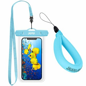 JOTO 防水ケース1個 + フローティングストラップ 1個 IPX8認定 GoPro水中カメラ 紛失防止 スマホ用ドライバッグ 最大7.0”に対応可能 ブ