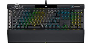 CORSAIR K100 RGB フラグシップ光学メカニカルゲーミングキーボード CH-912A01A-JP 日本語配列 Corsair 自社独自OPX軸採用、AXONハイパー