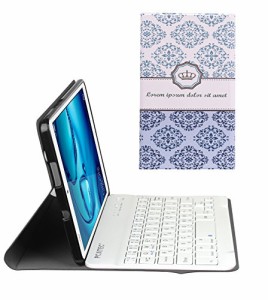 【PCATEC】 NTT docomo dtab Compact d-01J / Huawei MediaPad M3 8.4 レザーTPUケース付き Bluetooth キーボード☆US配列☆かな入力対応