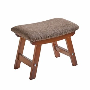 Aibiju 木製スツール おしゃれ 椅子 足置き台 デスク下 天然木 低い フットスツール ソファスツール 腰掛け 40x25x29cm 玄関 踏み台 高反