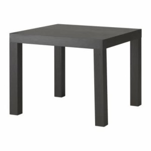 IKEA(イケア) LACK ブラックブラウン 20193658 サイドテーブル、ブラックブラウン