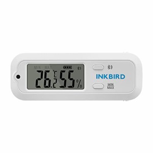 Inkbird 温度計 湿度計 デジタル 高精度 Bluetooth対応 小型 温湿度計 温度ロガー 30m接続 Bluetooth ON/OFF可能 精確測定 木材機器に適