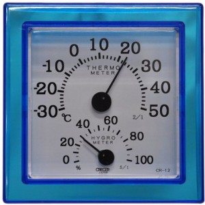 室内用 温度・湿度計 CR-12BD
