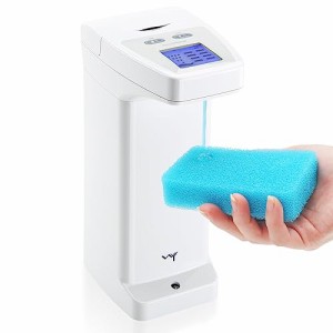 WY ディスペンサー 自動 おしゃれ 液晶モニター付き 食器洗剤 4段階調整 ソープディスペンサー 液体 洗剤 オートディスペンサー 食器用洗