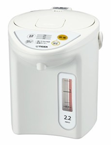 タイガー 魔法瓶 マイコン 電気 ポット 2.2L ホワイト PDR-G221-W Tiger