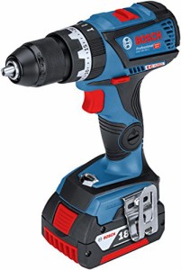 Bosch Professional(ボッシュ) 18V コードレス振動ドライバードリル (5.0Ahバッテリー2個・充電器・キャリングケース付) GSB18V-60C