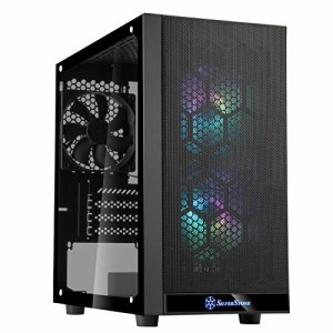 SilverStone Precisionシリーズ 強化ガラスパネル 120ｍｍ ARGBファン付きPCケース SST-PS15B-PRO 黒