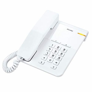 ALCATEL (アルカテル) T22 電話機 おしゃれ シンプル 壁掛け 受付用 オフィス用 ビジネス 業務用 家庭用 ホテル用 リダイヤル 日本語説明
