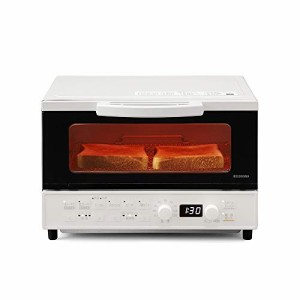 アイリスオーヤマ トースター オーブントースター 4枚焼き 生トースト極上トースト ふんわりもっちり 焼き色選択1200W 温度調節機能(80~2