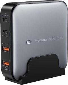 MOMAX usb充電器 PD 充電器 100W 4ポート 四台同時充電 USB-C 急速充電器 コンセント 【GaN III(窒素ガリウム)採用 / PD3.0/QC3.0+/PPS対