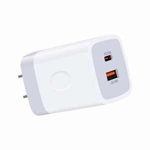 タイプc 充電器 38W 急速充電器iphone USB-A&USB-C 2ポート 3A携帯充電器 「PD20W&QC3.0/PSE認証済/PPS対応」 FodLop USBコンセント usb