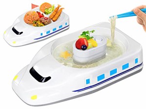 HAC N700系新幹線 流しそうめん＆ランチプレート 電車グッズ のりもの そうめん流し機 子ども用 お子様ランチ 新幹線 そうめん流し器 電