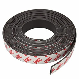 マグネットテープ 2cmx5ｍ 強力 耐湿性 耐熱性 粘着シール 貼るだけ カット可能 冷蔵庫 黒板 ロッカー