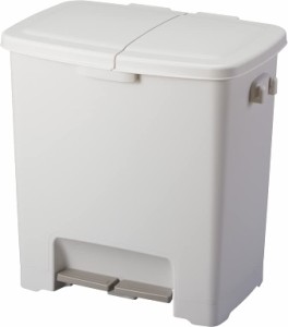 アスベル ゴミ箱 エバンペダルツイン 45L 幅48.0×奥行36.0×高さ50.5cm ホワイト