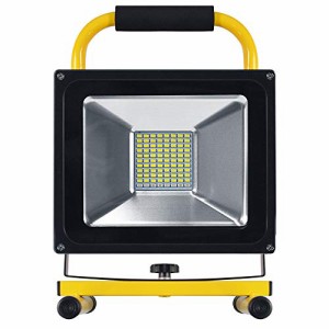 【HIKARI独占販売】 LED投光器 led 作業灯 充電式 144wより明るい 160W＋16w爆発フラッシュ 19600lm ポータブル 投光器 バッテリー内蔵 