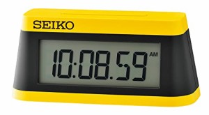 セイコークロック(Seiko Clock) 目覚まし時計 置き時計 デジタル スポーツタイマーデザイン 黄・一部黒 58×130×47mm SQ818Y