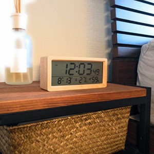 D-MASTERY 置き時計 デジタル 目覚まし時計 電池式 インテリア 置き時計 スタイレッシュ 持ち運び便利 アラームクロック バックライト付