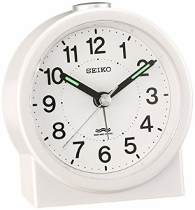 セイコー クロック 目覚まし時計 電波 アナログ 白 パール KR325W SEIKO