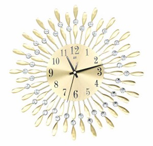 おしゃれ な 壁掛け時計 モダン デザイン 連続秒針 静音 時計 インテリア 掛け時計 ゴールド