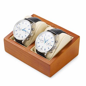 Oirlv 腕時計スタンド 腕時計ケース 木製 高級 おしゃれ 2本用 ディスプレイ・収納に適当 SM04901 (ベージュ)