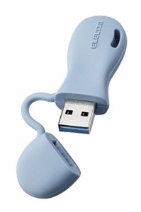 エレコム USBメモリ 32GB USB3.2（Gen1）対応 一体型キャップ式 子ども用 ブルー MF-JRU3032GBU