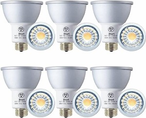 Drart LED スポットライト LED電球 E17 電球色 2700K ハロゲン電球 65W相当 7W 650LM 調光対応 省エネ PSE認証(6個セット)