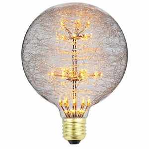 TIANFANエジソン電球花火LED電球AC85-265V装飾電球G95巣シーリングライト電球ナイトライト (G125)