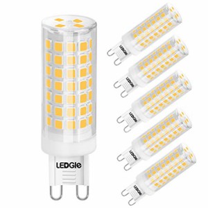 LEDGLE G9口金 LED電球 調光可(範囲1％-100％) 8W 110V 電球色3000K ハロゲン電球80W相当 700LM 全配光タイプ 省エネ 長寿命 6点セット