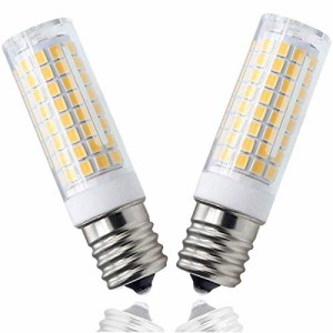 最新のE17 LED電球 10W E17口金 125PCS*2835SMD 1200LM 100Wハロゲンランプ相当 AC110V-130V 可調光対応 全方向広配光 電球色3000K（2個