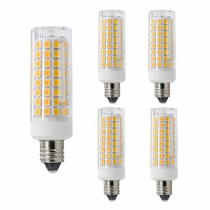 E11 LED電球, 可調光, E11 口金,7W 110-120V 730LM,75W-80Wハロゲンランプに相当,全方向広配光, 5個入り (電球色, E11口金)