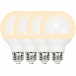 【4個セット】 LED電球 口金直径26mm 60W形相当 一般電球 ボール電球タイプ全配光タイプ 全光束約700lm 電球色相当 80mm直径 密閉形器具