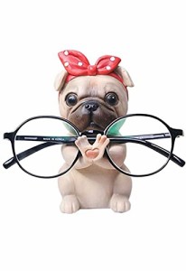 Copeflap メガネスタンド めがねスタンド メガネかけ メガネ置きスタンド めがねかけ 眼鏡ホルダー 卓上 (パグ)