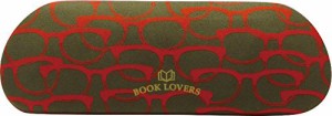 現代百貨 メガネケース BOOK LOVERS スリム レッド A246RD