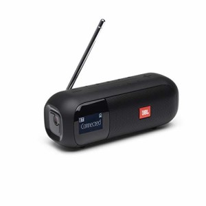 JBL TUNER 2 FM Bluetoothスピーカー 防水/ポータブル/ラジオ/ワイドFM対応/USB Type-C充電/IPX7 ブラック JBLTUNER2FMBLKJN